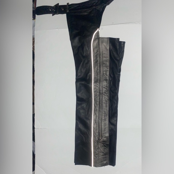 Harley Davidson Ladies Large TWO TONE Chaps - Picture 6 of 8